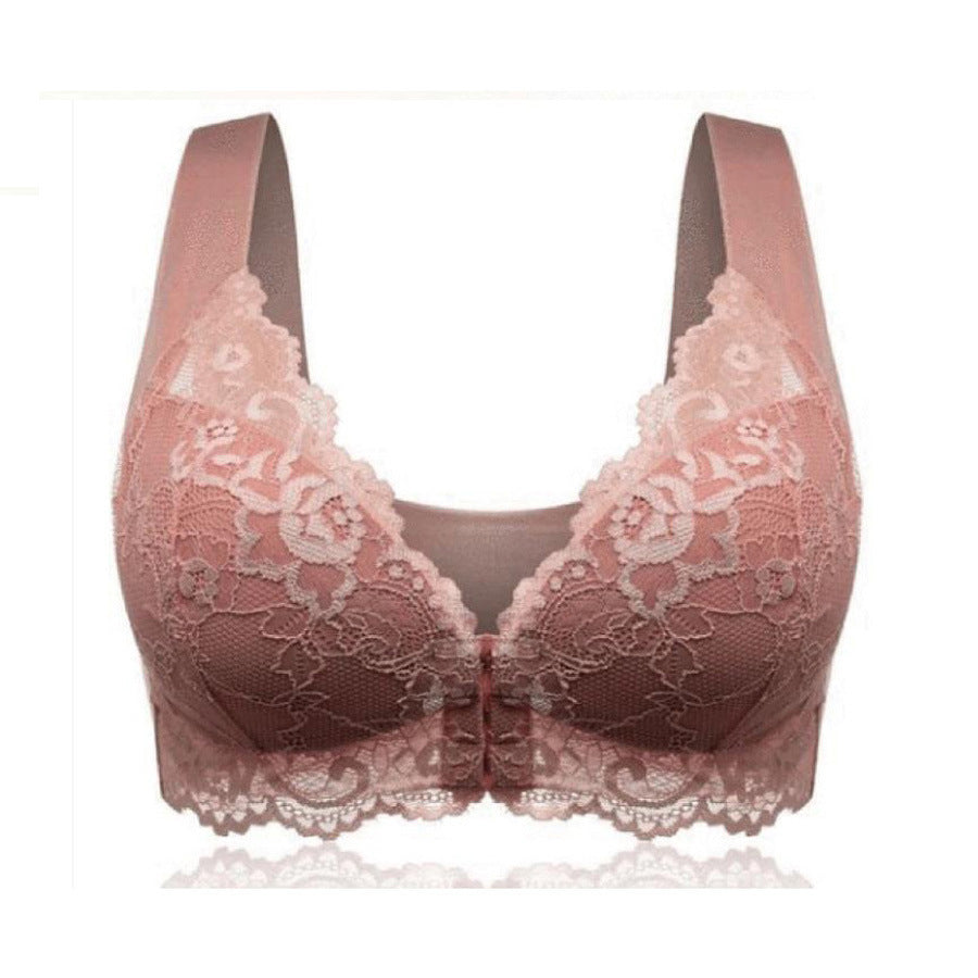 Front buckle plus size rims-free foreign trade bra underwear big breasts small comfortable breathable ladies WEIGHT:0.1KG