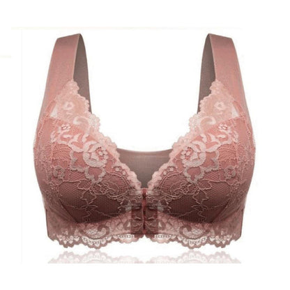 Front buckle plus size rims-free foreign trade bra underwear big breasts small comfortable breathable ladies WEIGHT:0.1KG