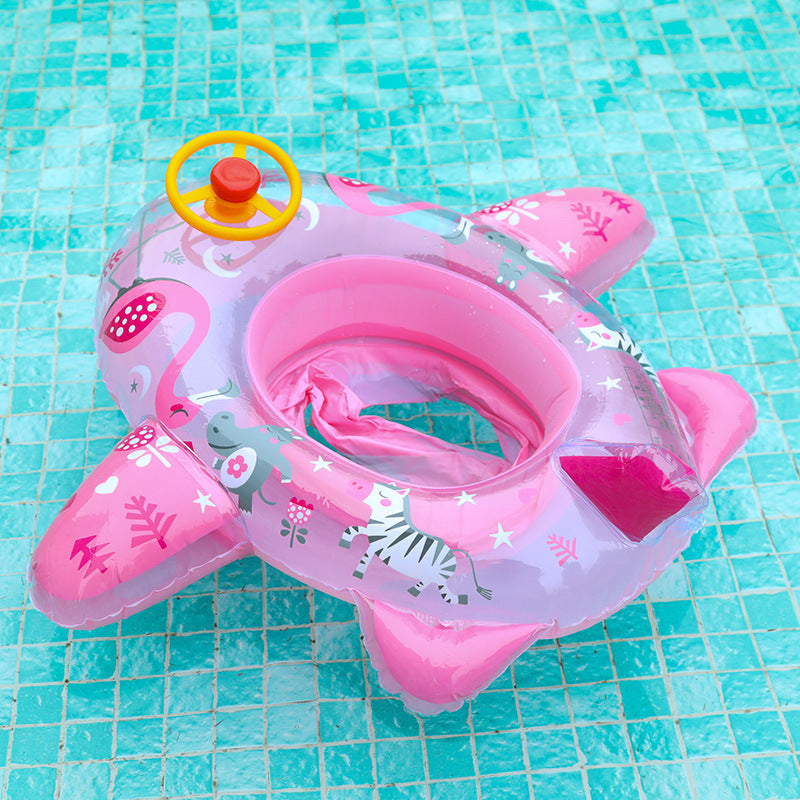 Large padded car horn boat steering wheel cross-border covered swimming ring infant swimming seat