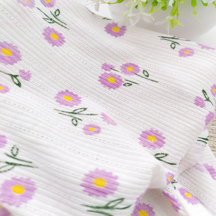 Mono de verano ultrafino para bebés, transpirable, con diseño de triángulos florales, con estampado de jacquard, ahuecado, ropa infantil de comercio exterior 