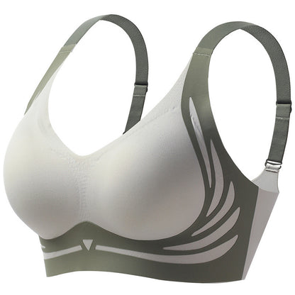 A collection of auxiliary breasts, soft support underwear, women's adjustable small chest, gathered anti sagging, running and shock-absorbing sports fixed cup bra