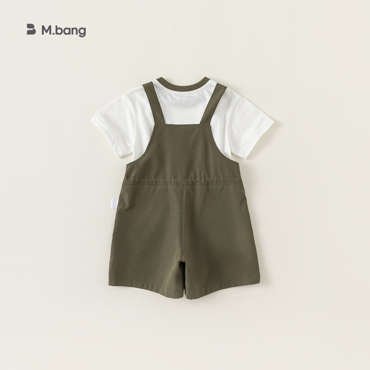 A babycity summer children's cargo overalls baby Korean children's clothes boys T-shirt two-piece set XT84052