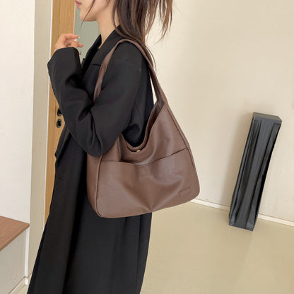 A bag2024 new women's bag tote bag Shiling bag large capacity shoulder bag wholesale casual shoulder bag