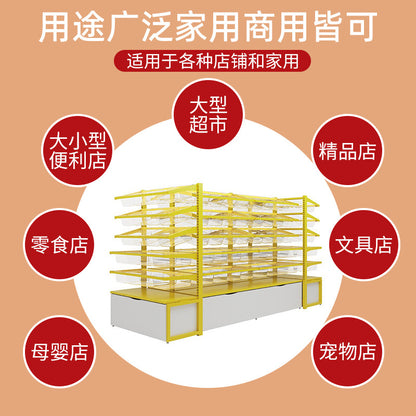 A Snack Display Shelf Wholesale Bulk Snacks Biscuits Candy Shelf Supermarket Shelf Snacks Busy Bulk Snack Shelf