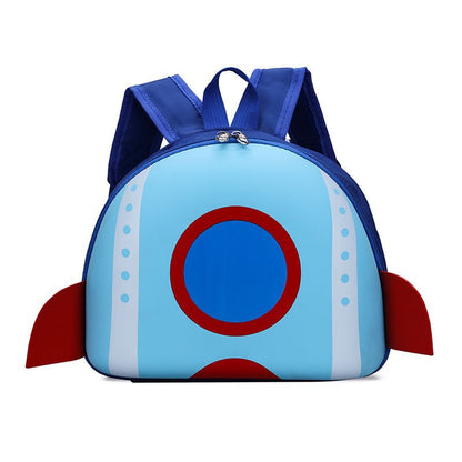 Mochila infantil de dibujos animados en 3D tridimensional, nueva mochila pequeña para clase de jardín de infantes, mochila de cáscara de huevo de dinosaurio linda de moda 