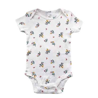 Summer newborn jumpsuit, baby short sleeved triangle climbing, men's and women's cartoon climbing clothing, wholesale of foreign trade children's clothing