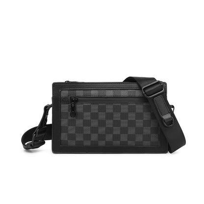 A New Envelope Bag Men's Box Bag Personalized Satchel Premium Sense Casual Fashion Trendy Brand Shoulder Crossbody Small Square Bag