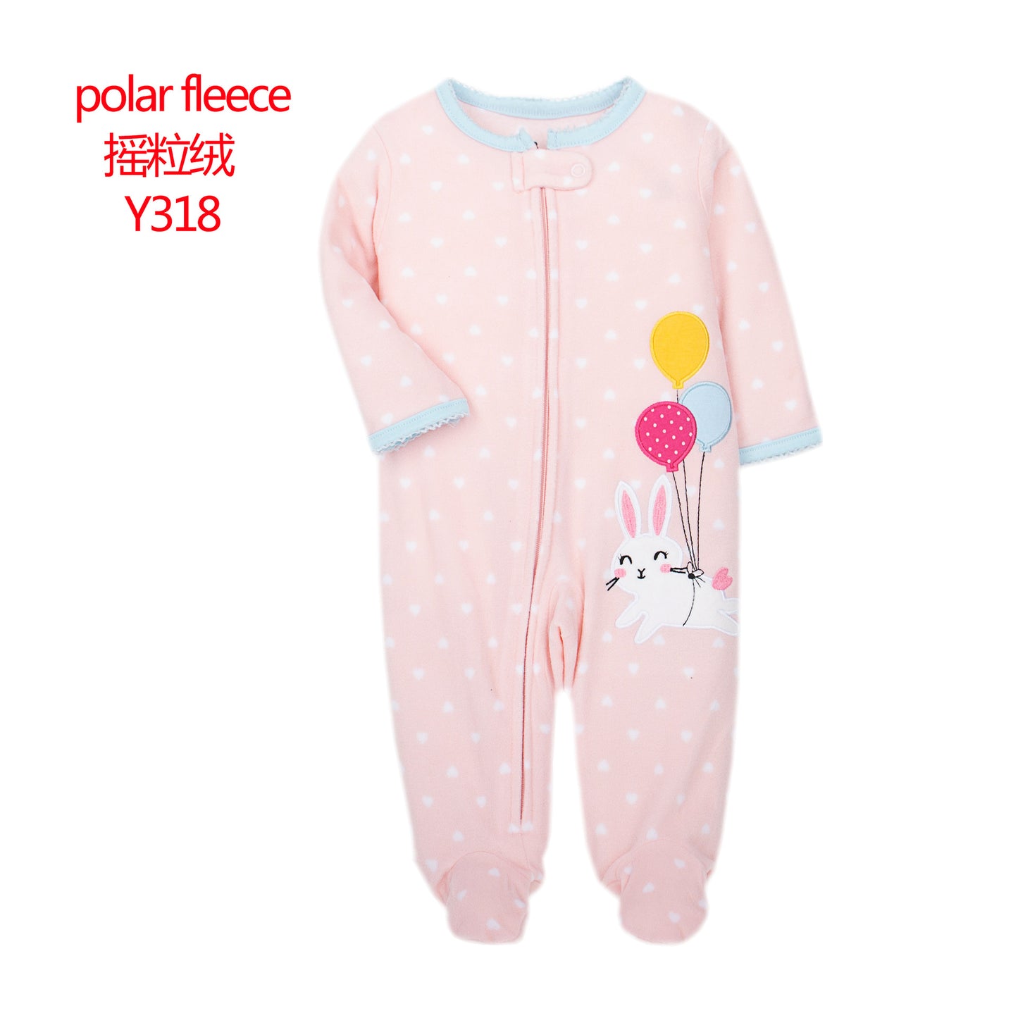 A manufacturer fleece foot climbing clothes long-sleeved onesies baby going out clothes baby Romper pajamas