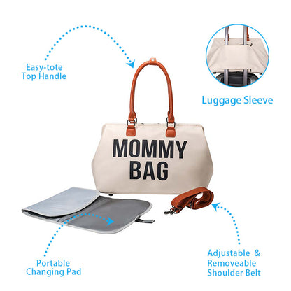 Bolso de momia portátil de moda, bolsos tipo bandolera, bolso de mano para madre, 0,95 kg 