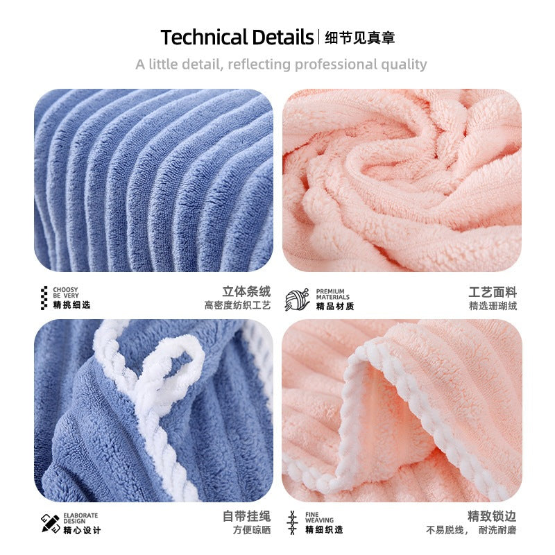 A candy small fleece towel Douyin live coral fleece face towel can be customized logo packaging face towel wholesale