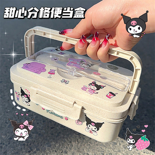 A-division sealed lunch box can be microwave heated for office workers, with high aesthetic value for elementary school students and children. Convenient box for handheld insulation