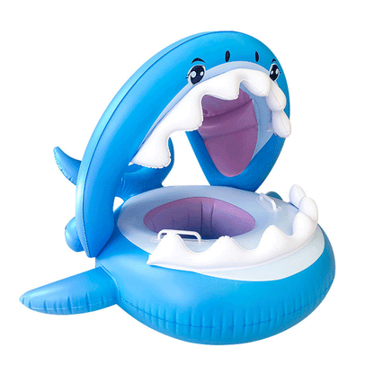 A internet celebrity with water gun airplane seat circle, children's swimming circle, cute cartoon baby water seat circle, inflatable swimming circle