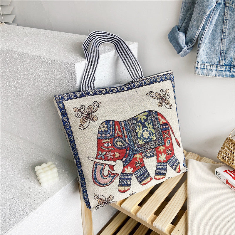 student tote portable canvas bag