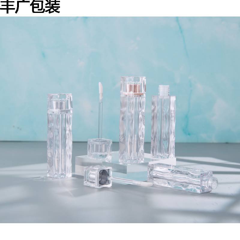 A Spot Crystal Wave Lip Gloss Tube, Clear Pigment, Ice Cube, Lip Gloss, Empty Tube, Bottle Bottle, Lipstick Tube, Makeup Packaging