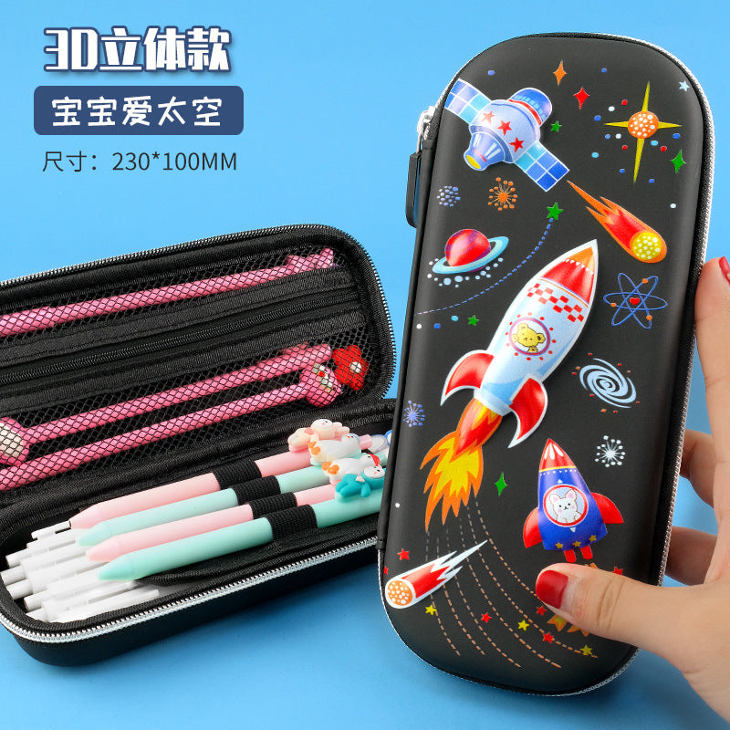 A Pupils cartoon EVA pencil case 3D stereo pencil case cute cartoon creative children&#039;s multifunctional pencil case