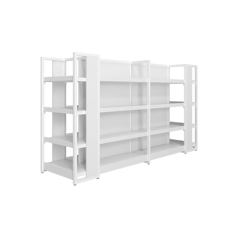 A steel and wood shelves, small supermarket shelves, island display shelves, stationery, toys, pharmacies, convenience stores, snack shelves