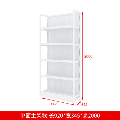 A steel and wood shelves, small supermarket shelves, island display shelves, stationery, toys, pharmacies, convenience stores, snack shelves