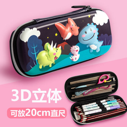 A Korean girls&#039; pencil case creative EVA girls&#039; heart stationery bag large-capacity pencil case for male and female primary school students