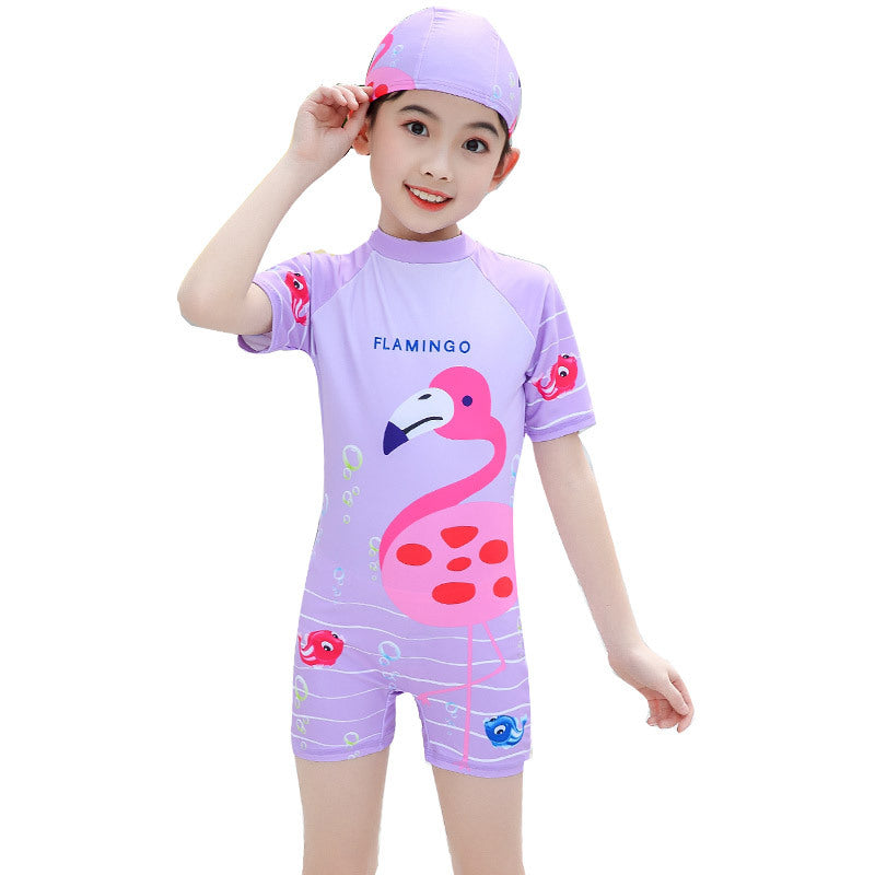 Traje de baño de una pieza para niñas, nuevo traje de baño de princesa para niñas pequeñas, versión coreana, traje de surf para niños, venta al por mayor, 0,2 kg 