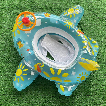 Large padded car horn boat steering wheel cross-border covered swimming ring infant swimming seat