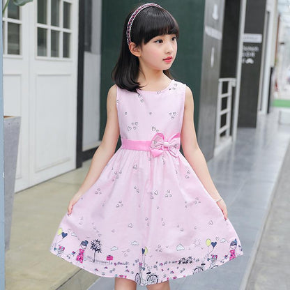 Girls&#039; summer dress Princess skirt cotton soft western style 2023 new children&#039;s skirt summer girl skirt