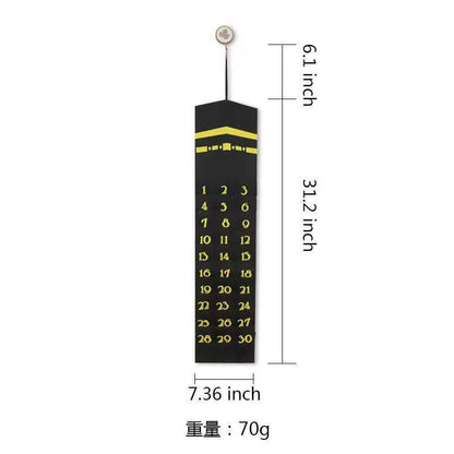Calendario colgante de tela de fieltro Calendario de cuenta regresiva Regalo para niños Colgante 70g 