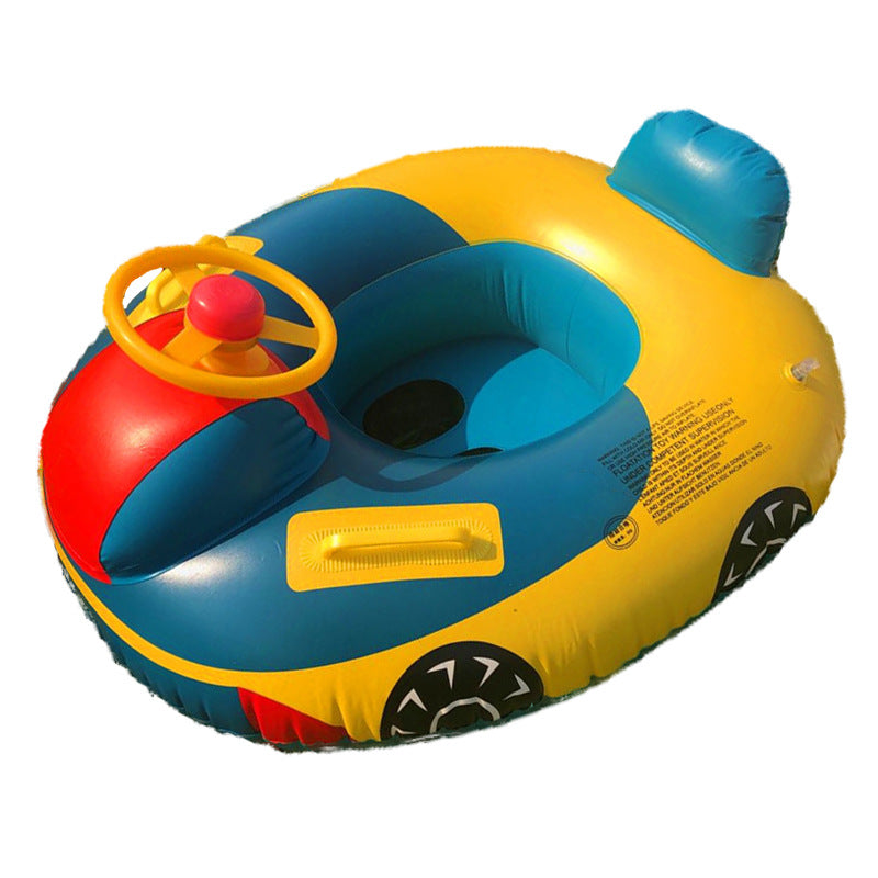 Large padded car horn boat steering wheel cross-border covered swimming ring infant swimming seat