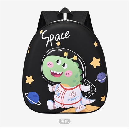 Mochila infantil de dibujos animados en 3D tridimensional, nueva mochila pequeña para clase de jardín de infantes, mochila de cáscara de huevo de dinosaurio linda de moda 