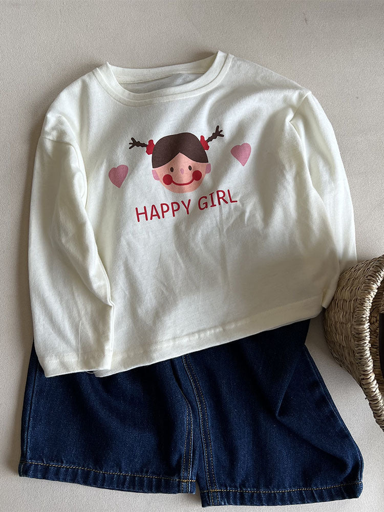 Girls&#039; Sweaters Spring and Autumn 2024 New Korean version of cartoon girls&#039; baby pullover long sleeve fashion girls&#039; children&#039;s spring clothes 0.3kg.