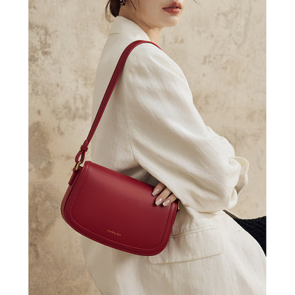 Genuine leather armpit bag women's cowhide bag small square bag crossbody bag women's shoulder bag