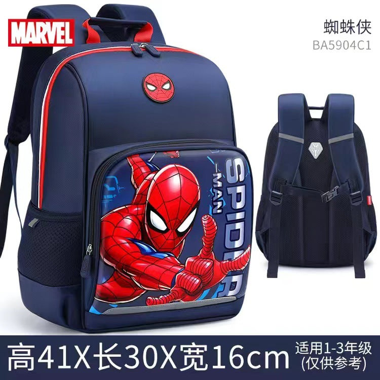 Mochila escolar genuina de Disney Marvel para niños, para estudiantes de primaria, de 1.º a 3.º grado, ligera, de gran capacidad, para niños, venta al por mayor 