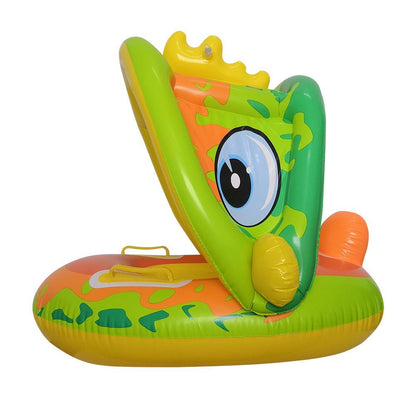 A internet celebrity with water gun airplane seat circle, children's swimming circle, cute cartoon baby water seat circle, inflatable swimming circle