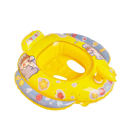 A internet celebrity with water gun airplane seat circle, children's swimming circle, cute cartoon baby water seat circle, inflatable swimming circle