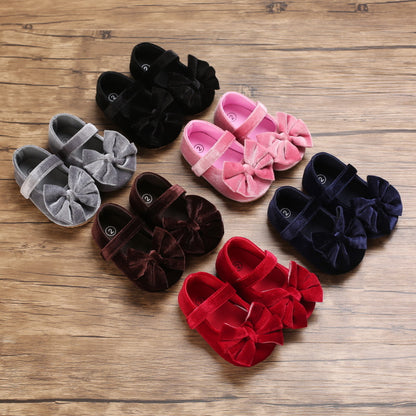 A Spring, summer and autumn 0-1 year old girl baby shoes soft sole fashion princess shoes baby toddler shoes