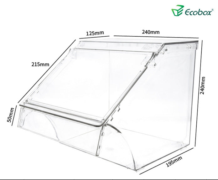 A Processing Customized supermarket display box Packing box Thickened transparent plastic with lid Spot pet box Bulk transparent box