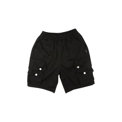 A Men's Children's Labor Pants Summer 2024 New Children's Pants Handsome Middle and Big Boys 3D Pocket Casual Shorts