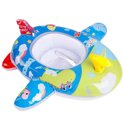 A internet celebrity with water gun airplane seat circle, children's swimming circle, cute cartoon baby water seat circle, inflatable swimming circle