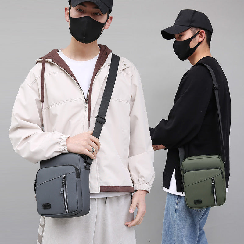 A Cross-border business men's bag Cross-border shoulder bag Men's high-end sense, men's bag One shoulder, messenger bag Storage bag