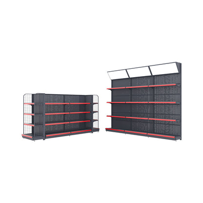 A Convenience store shelves, boutiques, snack store shelves, double-sided hole board display racks, supermarket shelf display racks