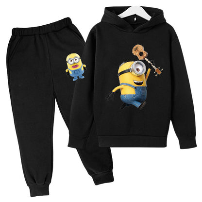 A children's hoodie set sweater trousers spring and autumn explosion new South East Asia Europe and the United States cartoon cute boys and girls