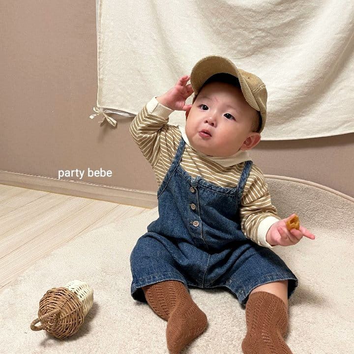 Children's Strap Pants Instagram Korean Edition Children's Clothing Autumn Baby jumpsuit Baby Cowboy 0.2kg