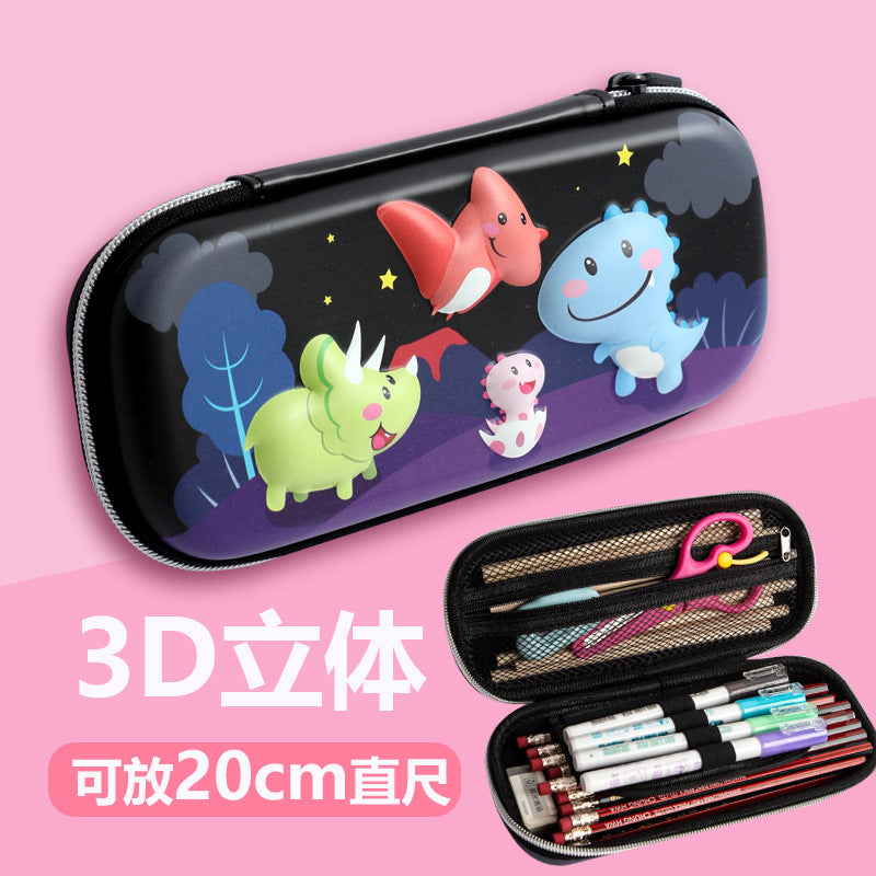 A Korean girls&#039; pencil case creative EVA girls&#039; heart stationery bag large-capacity pencil case for male and female primary school students