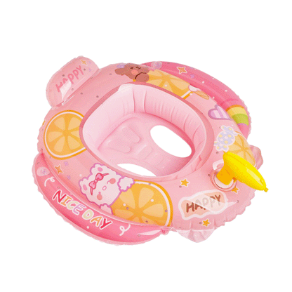 A internet celebrity with water gun airplane seat circle, children's swimming circle, cute cartoon baby water seat circle, inflatable swimming circle