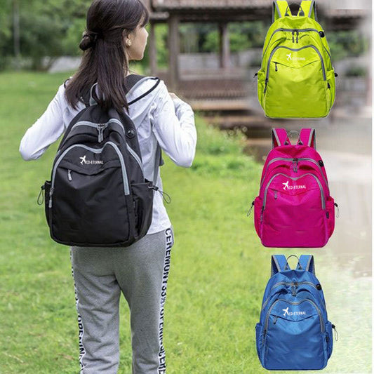 A large capacity backpack for men and women, lightweight outdoor sports travel hiking bag, skin bag, backpack, foldable tutoring bag