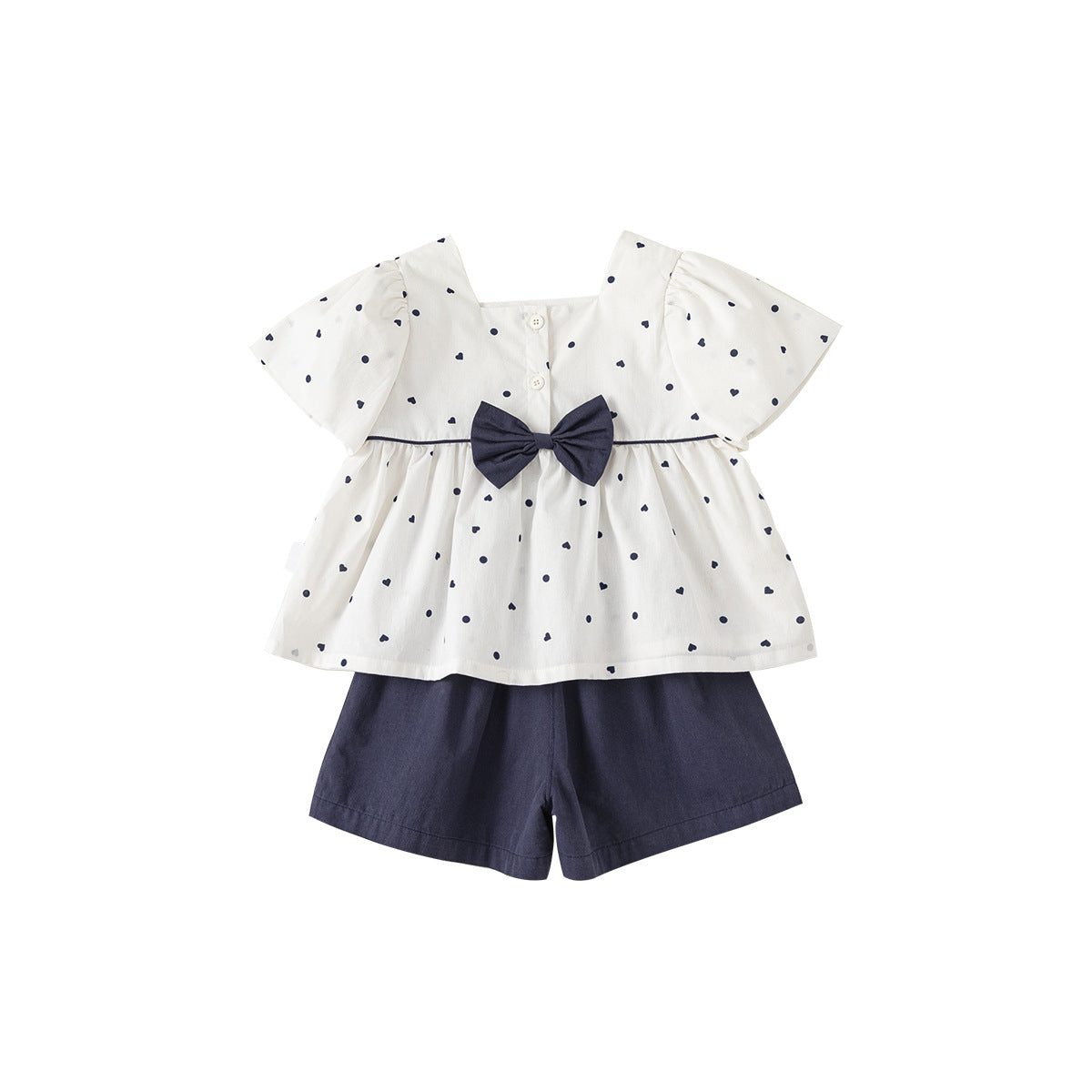 A Babycity children&#039;s bow doll shirt pants girl Korean suit summer dress two-piece tide XT24120