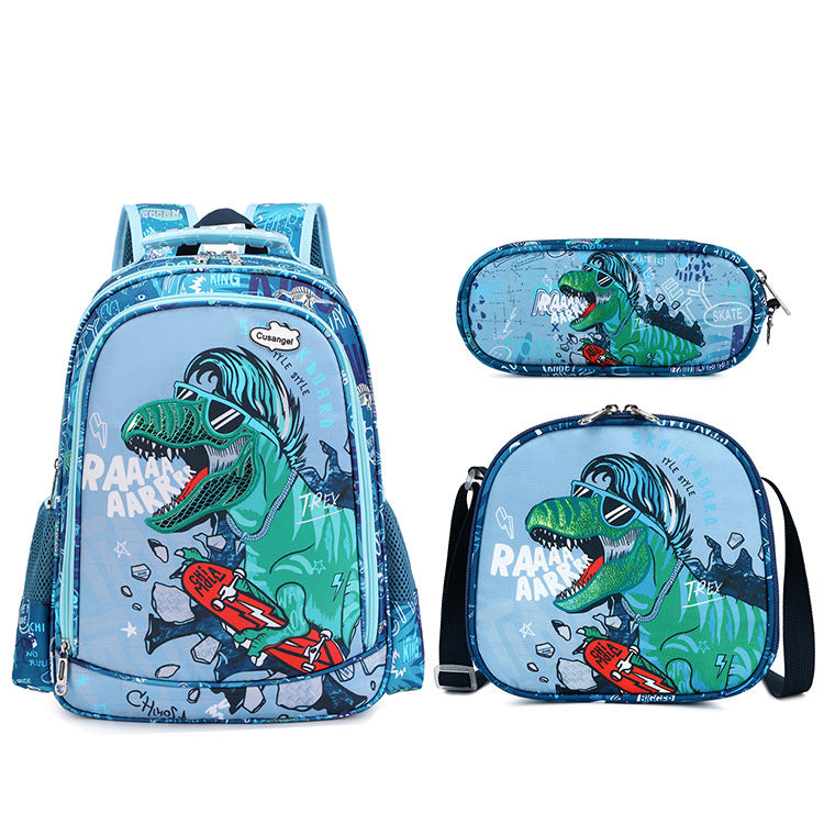 A Wholesale of backpacks for primary school students, boys and girls, children's ultra light spine protection backpacks for ages 6 to 12, sold directly by Factory A