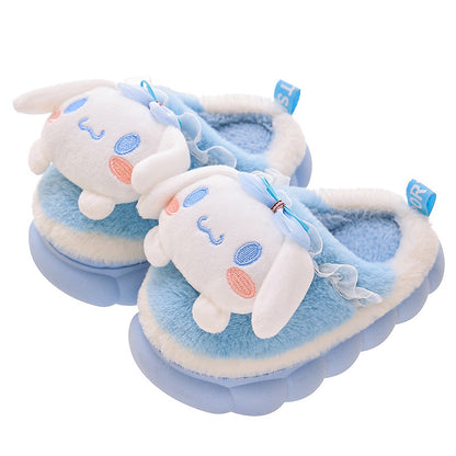 A new autumn and winter children's cotton slippers boys and girls indoor cute cartoon girls slippers infant baby cotton mop