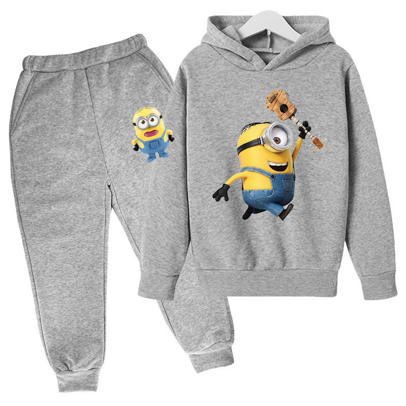 A children's hoodie set sweater trousers spring and autumn explosion new South East Asia Europe and the United States cartoon cute boys and girls