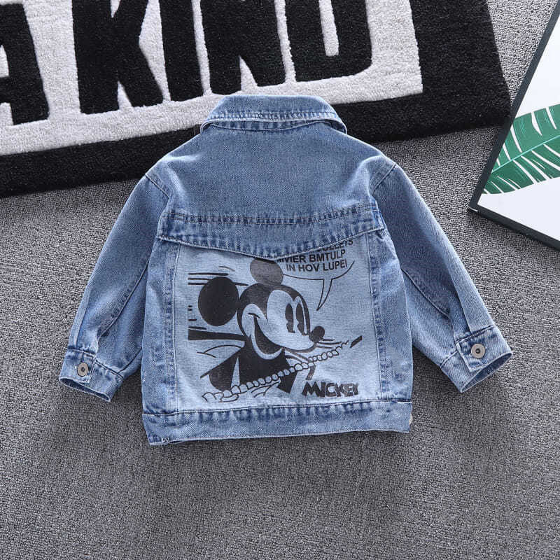 Children&#039;s clothing and children&#039;s jackets spring and autumn boys&#039; jeans new children&#039;s cartoon baby jacket tide 0.3KG