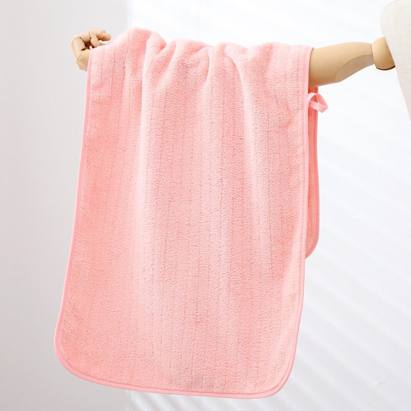 A towel wholesale factory thickened adult household coral fleece towel soft and absorbent one piece hair shake fast the same style